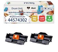 Compatible for Okidata OKI 44574302 Drum Unit Work for Okidata OKI B411 B412 B431 B432 MB461 MB471 MB472 MB491 MB492 MB512 Printers (2-Pack Black)
