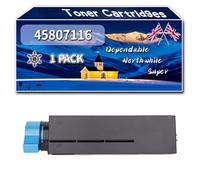 Compatible for Okidata OKI 45807116 Toner Cartridges, Work for Okidata OKI ES5162 Printers, Toner Cartridges (1 Pack Black)