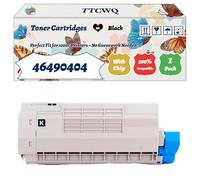 Compatible for Okidata OKI 46490404 Toner Cartridges Work for Okidata OKI C532dn MC573dn C542dn MC563dn Printers (1 Pack Black)