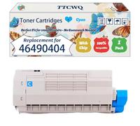 Compatible for Okidata OKI 46490404 Toner Cartridges Work for Okidata OKI C532dn MC573dn C542dn MC563dn Printers (1 Pack Cyan)
