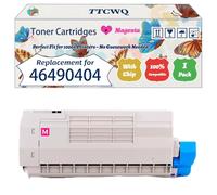Compatible for Okidata OKI 46490404 Toner Cartridges Work for Okidata OKI C532dn MC573dn C542dn MC563dn Printers (1 Pack Magenta)
