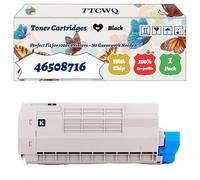 Compatible for Okidata OKI 46508716 Toner Cartridges Work for Okidata OKI C332DN MC363DNW C332DNW MC363DN Printers, with Chip, High Yield 1500 Pages, High-Definition Printing (1 Pack Black)
