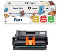 Compatible for Okidata OKI B411 Drum Unit Work for Okidata OKI MB472dnw MB492 MB492dn MB562 Printers, with Chip, High Yield 25000 Pages, High-Definition Printing (1 Pack Black)