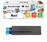 Compatible for Okidata OKI B411 Toner Cartridge Work for Okidata OKI B411 B431 MB461 MB471 MB491 Printers, with Chip, High Yield 7000 Pages, High-Definition Printing (1 Pack Black)