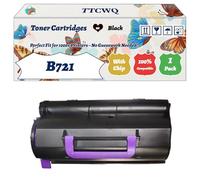 Compatible for Okidata OKI B721 Toner Cartridges Work for Okidata OKI B721dn B731dn MB760dn MB770dn Printers, with Chip, High Yield 19000 Pages, High-Definition Printing (1 Pack Black)