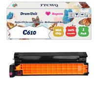 Compatible for Okidata OKI C610 Drum Unit Work for Okidata OKI C610 C610dtn C610dn Printers, with Chip, High Yield 20000 Pages, High-Definition Printing (1 Pack Magenta)