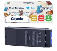 Compatible for Okidata OKI C650dn Toner Cartridge Work for Okidata OKI C650DN Printers, with Chip, High Yield 7000 Pages, High-Definition Printing (1 Pack Cyan)