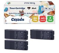 Compatible for Okidata OKI C650dn Toner Cartridge Work for Okidata OKI C650DN Printers, with Chip, High Yield 7000 Pages, High-Definition Printing (3 Pack Black)