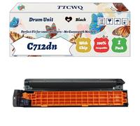 Compatible for Okidata OKI C712dn Drum Unit Work for Okidata OKI C712DN C712N Printers, with Chip, High Yield 30000 Pages, High-Definition Printing (1 Pack Black)