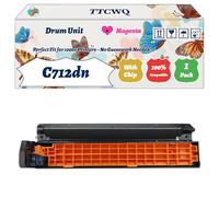 Compatible for Okidata OKI C712dn Drum Unit Work for Okidata OKI C712DN C712N Printers, with Chip, High Yield 30000 Pages, High-Definition Printing (1 Pack Magenta)