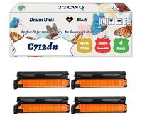 Compatible for Okidata OKI C712dn Drum Unit Work for Okidata OKI C712N C712DN Printers, with Chip, High Yield 30000 Pages, High-Definition Printing (4 Pack Black)