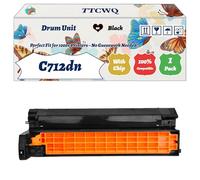 Compatible for Okidata OKI C712dn Drum Unit Work for Okidata OKI C712N C712DN Printers, with Chip, High Yield 30000 Pages, High-Definition Printing (1 Pack Black)