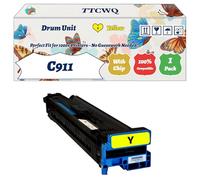 Compatible for Okidata OKI C911 Drum Unit Work for Okidata OKI C911dn C931dn C941dn Printers, with Chip, High Yield 50000 Pages, High-Definition Printing (1 Pack Yellow)
