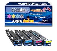Compatible for Okidata OKI C911dn Imaging Drum Unit, Work for Okidata OKI C911dnO C931 C931dn Printers, Imaging Drum Unit 45103716 45103715 45103714 45103713 (4-Pack BK/C/M/Y)