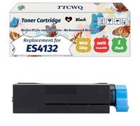 Compatible for Okidata OKI ES4132 Toner Cartridge Work for Okidata OKI ES 4132 DN ES 5162 DNW ES 4192 MFP ES 5162 LP ES 5112 DN ES 5162 Printers (1 Pack Black)