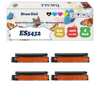 Compatible for Okidata OKI ES5432 Drum Unit Work for Okidata OKI ES5432 ES5463 ES5442 ES5473 Printers, with Chip, High Yield 30000 Pages, High-Definition Printing (4-Pack BK/C/M/Y)