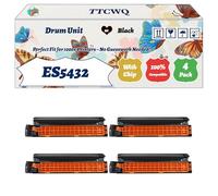 Compatible for Okidata OKI ES5432 Drum Unit Work for Okidata OKI ES5432 ES5463 ES5442 ES5473 Printers, with Chip, High Yield 30000 Pages, High-Definition Printing (4 Pack Black)