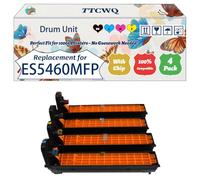 Compatible for Okidata OKI ES5460MFP Drum Unit Work for Okidata OKI ES2232a4 ES2632a4 ES5460 MFP Printers, with Chip, High Yield 20000 Pages, High-Definition Printing (4-Pack BK/C/M/Y)