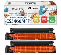 Compatible for Okidata OKI ES5460MFP Drum Unit Work for Okidata OKI ES2232a4 ES2632a4 ES5460 MFP Printers, with Chip, High Yield 20000 Pages, High-Definition Printing (2 Pack Black)