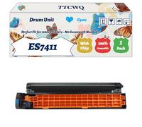 Compatible for Okidata OKI ES7411 Drum Unit Work for Okidata OKI ES7411dn Printers, with Chip, High Yield 20000 Pages, High-Definition Printing (1 Pack Cyan)