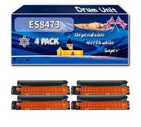 Compatible for Okidata OKI ES8473 Drum Unit, Work for Okidata OKI ES8453 ES8473 Printers, Drum Unit 44844476 44844475 44844474 44844473 (4 Pack Black)