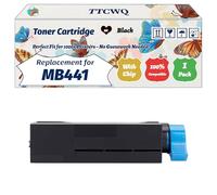 Compatible for Okidata OKI MB441 Toner Cartridge Work for Okidata OKI B401 MB441 MB451 Printers, with Chip, High Yield 2500 Pages, High-Definition Printing (1 Pack Black)