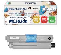 Compatible for Okidata OKI MC363dn Toner Cartridge Work for Okidata OKI C332 C332dn MC363 MC363dn MC363dnw Printers, with Chip, High Yield 3500 Pages, High-Definition Printing (1 Pack Black)