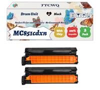 Compatible for Okidata OKI MC851cdxn Drum Unit Work for Okidata OKI MC851 MC861 MC851cdtn MC851cdxn MC861cdtn MC861cdxn MC851dn Printers (2 Pack Black)