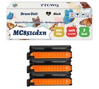 Compatible for Okidata OKI MC851cdxn Drum Unit Work for Okidata OKI MC851 MC861 MC851cdtn MC851cdxn MC861cdtn MC861cdxn MC851dn Printers (3 Pack Black)