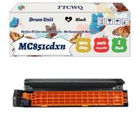 Compatible for Okidata OKI MC851cdxn Drum Unit Work for Okidata OKI MC851 MC861 MC851cdtn MC861cdtn MC851cdxn MC861cdxn MC851dn Printers (1 Pack Black)