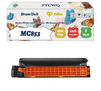 Compatible for Okidata OKI MC853 Drum Unit Work for Okidata OKI MC853dn MC853 MC853dnct MC853dnv MC873 MC873dn Printers, with Chip, High Yield 30000 Pages, High-Definition Printing (1 Pack Yellow)