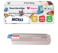 Compatible for Okidata OKI MC853 Toner Cartridge Work for Okidata OKI MC853 MC873 MC883 Printers, with Chip, High Yield 7000 Pages, High-Definition Printing (1 Pack Magenta)