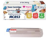 Compatible for Okidata OKI MC853 Toner Cartridge Work for Okidata OKI MC853 MC873 MC883 Printers, with Chip, High Yield 7000 Pages, High-Definition Printing (1 Pack Magenta)