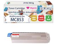 Compatible for Okidata OKI MC853 Toner Cartridge Work for Okidata OKI MC853 MC873 MC883 Printers, with Chip, High Yield 7000 Pages, High-Definition Printing (1 Pack Magenta)