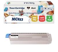 Compatible for Okidata OKI MC853 Toner Cartridge Work for Okidata OKI MC853dn MC853 MC853dnct MC853dnv MC873 Printers (1 Pack Black)