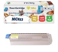 Compatible for Okidata OKI MC853 Toner Cartridge Work for Okidata OKI MC873dnct MC873dnv MC883dntc MC883dnc Printers (1 Pack Yellow)