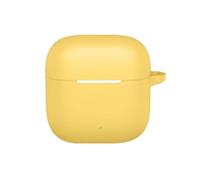 Compatible for Oppo Enco Air Headphone Case, Liquid Silicone Protective Cover, Light and Thin, Anti-Fall, Comfortable Feel (Yellow)
