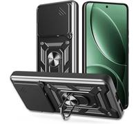 Compatible For Oppo Find X9 /X9 Pro Case Kickstand Shockproof Ring Cover Durable Bumper Phone Cover with Finger Ring Stable Kickstand Shock Absorption Case Camera Window Lens (Oppo Find X9)