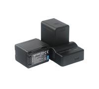 Compatible For Panasonic，For VW-VBT380 3900mAh Li-ion Battery Charger，For HC-WZX1 WZX2 VX2 VX1 WZXF1 WXF991 WXF995 VX11 VX870(2 Battery 1 Charger)