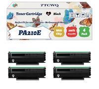 Compatible for Pantum PA210E Toner Cartridge Work for Pantum P2500 P2500W P2502 P2502W P2508W M6500NW M6500N M6500W Printers (4 Pack Black)