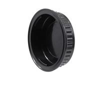 Compatible for Pentax PK K Mount Camera Body Cap Rear Lens Cap Set Black Plastic Protective Cover Lid for K1 K5 K10 K20(Lens Rear Cap)