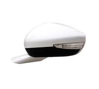 Compatible For Peugeot 508 11-14 Side External Rearview Mirror Assembly Assy INCL Lens Turn Signal Shell Lower Shell Frame Cover(White 6Pin L)