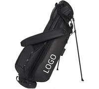 Compatible for PGM Ultra-Lightweight Golf Stand Bag, Durable Microfiber Leather Sunday Bag for Men(Black)
