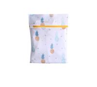 Compatible for Pineapple Printing Zippered Mesh Laundry Bag Polyester Washing Net Bag For Underwear Sock Washing Machine Pouch Clothes Bra Bags (Color : 50X60)
