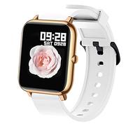 Compatible for Popglory Smart Watch Bands for P22, Giaogor Adjustable Replacement Bands Silicone Quick Release Watch Straps for Men and Women (White)
