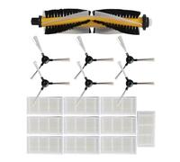Compatible For Proscenic 780T 790T Robot，Vacuum Cleaner Accessories Dust Filter Mian Roller Brush Mop Cloth Rags HEPA Filters Side Brushes (Color : Set a)
