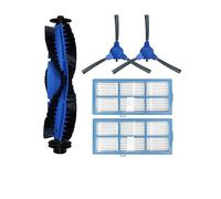 Compatible For Proscenic 850T Robotic Vacuum Spare Parts Main Roller Side Brush Hepa Filter Mop Cloth Rag Replacement Accessories Kits (Color : Set A)