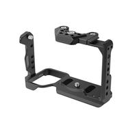 Compatible for PULUZ Video Camera Cage for Sony FX30 FX3, Metal Rabbit Cage Stabilizer Rig with Wooden Handgrip(Only Stabilizer Cage)