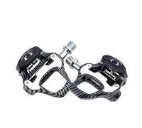 Compatible for RACEWORK Road Bike Pedals, Carbon Fiber Pattern Ultra Light Self-Locking Pedal for SPD Keo with Bearings(R31(LOOK))
