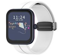 Compatible for RADLEY Series Smartwatch 14 mm 16 mm 18 mm 20mm 22mm Soft Silicone Magnetic Buckle Sport Wristband Replacement Straps Compatible for RADLEY Series 32/20/28/21/33/19/46/10 (White, 16mm)
